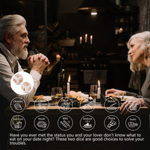 Load image into Gallery viewer, Valentines Day Gifts for Him Her Couples Gifts 2PCS Food Dice Date Night Gifts for Girlfriend Boyfriend Christmas Stocking Stuffers Birthday Gifts for Women Men Husband Wife Anniversary Wedding Gifts
