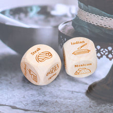 Load image into Gallery viewer, Valentines Day Gifts for Him Her Couples Gifts 2PCS Food Dice Date Night Gifts for Girlfriend Boyfriend Christmas Stocking Stuffers Birthday Gifts for Women Men Husband Wife Anniversary Wedding Gifts