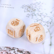 Load image into Gallery viewer, Valentines Day Gifts for Him Her Couples Gifts 2PCS Food Dice Date Night Gifts for Girlfriend Boyfriend Christmas Stocking Stuffers Birthday Gifts for Women Men Husband Wife Anniversary Wedding Gifts