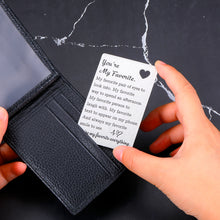 Load image into Gallery viewer, Stocking Stuffers for Men Boyfriend Christmas Gifts for Men Valentine’s Day Gifts for Him Boyfriend Husband Groom Wedding Anniversary Birthday Gift from Wife Girlfriend Couple Gift Wallet Card for Him