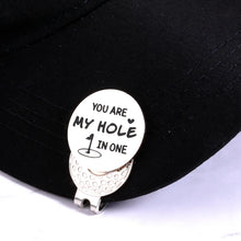 Load image into Gallery viewer, Golf Accessories Gifts for Men Golf Lover Golf Ball Marker Anniversary Birthday Valentines Christmas I Love You Gifts for Him Husband Boyfriend Fathers Day from Wife Girlfriend Magnetic Hat Clip