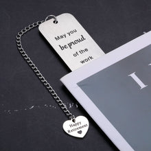 Load image into Gallery viewer, Happy Retirement Gifts for Men Women 2022 Bookmark Retirement Appreciation Gifts for Boss Teacher Leader Nurse Coworker Going Away Leaving Gift for Retired Employee Colleague Friend Boss Day Christmas
