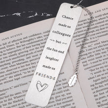 Load image into Gallery viewer, Co worker Leaving Going Away Goodbye Farewell Gifts Bookmark for Coworkers Boss Women Retirement Gifts for Women 2022 Thank You Friendship Gifts for Friends Colleague Boss Day Birthday Christmas Gifts