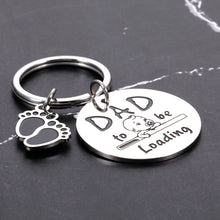 Load image into Gallery viewer, Dad to Be Gifts Keychain for Men Fathers Day Gift for Dad Expectant Father to Be Soon to Be Daddy Birthday Gift from Daughter Son Pregnancy Baby Announcement Gift for Dad from Wife Baby Bump Christmas