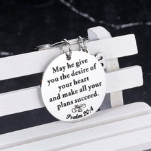 Load image into Gallery viewer, Graduation Gifts for Her Him 2023 High School College Graduation Gifts for Her Him Son Daughter Graduation Class of 2023 Gifts Inspirational Christian Bible Graduation Gifts for Women Men Girl Keyring