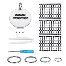 Load image into Gallery viewer, DIY Dog ID Tag Personalized Christmas Present for Dog Cat Pet Customized Birthday Gifts for Pet from Mom Dad Do Name&Number Yourself Collars Boy Girl Dog Identification Tags Reusable & Adjustable