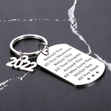 Load image into Gallery viewer, Graduation Gifts for Her Him 2022, Graduation Keychain 2022 College Medical High School Graduation Gifts for Boys Girls Master Nurse, Senior 2022 keychain, Inspirational Class of 2022 Graduate Gifts
