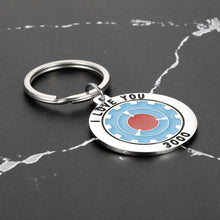 Load image into Gallery viewer, I LOVE YOU 3000 Keychain Gifts for Dad Men Jewelry Inspirational Marvel Present for Boyfriend Loving Husband Son Daughter Sentimental Sayings Engraved Pendant for Birthday Christmas Anniversary