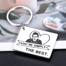 Load image into Gallery viewer, Gifts for Boyfriend Simply The Best Keychain Valentines Day Gifts for Him Her Anniversary for Husband Couple Gifts Best Friend Birthday Gifts for Women Men Schitt C Fans