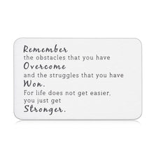 Load image into Gallery viewer, Inspiring Gifts for Women Men Son Husband Wallet Insert Card Inspirational Christmas Gifts Valentines Day Anniversary for Boyfriend Girlfriend Brother Best Friends Birthday Jewelry