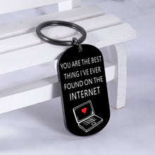 Load image into Gallery viewer, Funny Keychain for Men Valentines Day Gifts for Him Her Boyfriend Gifts from Girlfriend Engagement Christmas Anniversary Birthday Gifts for Boyfriend Husband Fiance from Wife I Love You Gifts for Him