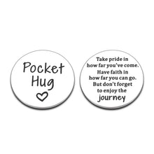 Load image into Gallery viewer, Pocket Hug Token Inspirational Gifts for Women Men Teen Boys Girl Gift Ideas for Daughter Son Back to School Birthday Graduation Gifts for Her Him Friend Christmas Valentines Gifts for Him Her Friends