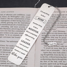 Load image into Gallery viewer, Boss Lady Gifts for Women, Boss Day Gifts, Boss Gifts for Women Men, Thank You Gifts Bookmark for Boss Mentor Supervisor Leader Goodbye Leaving Going Away Retirement Gifts for Boss Birthday Christmas