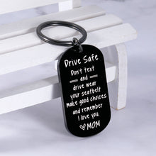 Load image into Gallery viewer, Stocking Stuffers for Teens Boys Girls Gift Ideas Drive Safe Keychain Gifts for Teens New Driver Sweet 16 Gifts for Girls Boys Christmas Gifts for Son Daughter Valentines Day Gifts for Kids from Mom