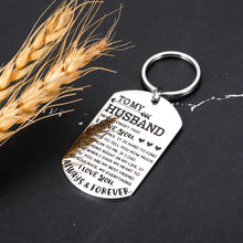 Load image into Gallery viewer, Valentines Day Gifts for Him Husband Gifts from Wife I Love You Keychain for Men Anniversary Engagement Christmas Wedding Birthday Gifts for Hubby Fiance Groom from Wifey Bride Fiancee Sentimental