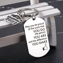 Load image into Gallery viewer, Inspirational Class of 2022 Graduation Gifts Keychain for Men Women 2022 Medical High School College Graduation Gifts for Son Daughter Boys Girls Seniors 2022 Grad Gifts for Her Him Master Nurses PHD