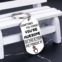 Load image into Gallery viewer, Inspirational Gifts for Women Funny Christmas Keychain Best Friend Gift for Birthday Anniversary Valentines Day Thank You Gift for Coworker Boss Graduation Present for Daughter Son from Dad Mom