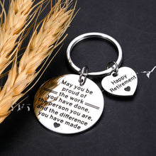 Load image into Gallery viewer, Happy Retirement Gifts for Men Women 2022 Keychain Retirement Appreciation Gifts for Boss Teacher Leader Nurse Coworker Going Away Leaving Gift for Retired Employee Colleague Friend Boss Day Christmas
