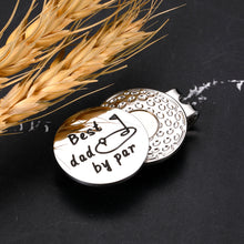 Load image into Gallery viewer, Stepdad Dad Gifts for Fathers Day from Daughter Son Wife, Best Dad by Par Golf Ball Marker Gifts for Men Him, Magnetic Hat Clip, Dad Birthday Gift, New Dad Gifts, Dad Christmas Valentine’s Day Gifts