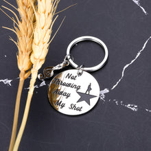 Load image into Gallery viewer, Hamilton Musical Merchandise Inspirational Keychain Gifts Not Throwing Away My Shot Broadway Theater Gift for Birthday Valentines Christmas Graduation Back to School Key Ring for Teen Girls