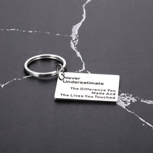 Load image into Gallery viewer, Inspirational Keychain Gifts for Women Men, Work Gifts for Coworker Employees Bulk, Boss Day Thank You Gifts for Women, Christmas Going Away Retirement Gifts for Men Women Friends Nurse Teacher Gifts