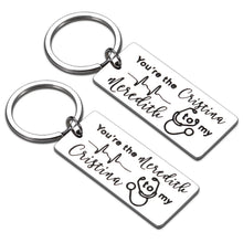 Load image into Gallery viewer, Grey's Anatomy Gifts Keychain for Women Doctor Nurse Medical Students Girls Graduate from School You're The Meredith to My Cristina Inspired Keychain Set for besties Soul Sisters Birthday