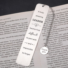 Load image into Gallery viewer, Boss Lady Gifts for Women, Boss Day Gifts, Boss Gifts for Women Men Thank You Gifts Bookmark for Leader Boss Supervisor Coworker Leaving Going Away Goodbye Retirement Gifts New Job Promotion Christmas
