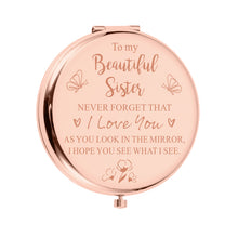 Load image into Gallery viewer, Stocking Stuffers for Women Sister Christmas Makeup Mirror Gifts for Women Best Friends Sister Birthday Gifts from Sister Brother Sweet Wedding Valentines Day Gifts for Sister Women Teen Girls Gifts