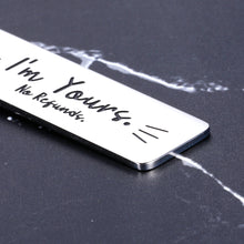 Load image into Gallery viewer, Christmas Gifts for Boyfriend Funny Keychain for Men Husband Birthday Gifts from Wife Anniversary for Her Him Valentines Gifts for Couples Fiancé Fiancée Wedding Key Ring I’m Yours Jewelry