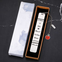 Load image into Gallery viewer, Thank You Gifts for Teacher Gifts for Women Men Bookmark with Chain 2022 for Book Lovers Teacher Appreciation Gifts for Him Her Valentines Day Retirement Birthday Graduation Present from Student
