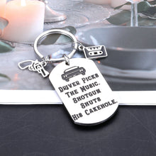 Load image into Gallery viewer, Funny Christmas Gifts Supernatural Merchandise Keychain for Women Men Supernatural Fan Gifts for New Driver Trucker Musician Brother Best Friends Birthday Gifts TV Show Merchandise Charms Jewelry