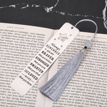 Load image into Gallery viewer, Inspirational Christmas Gifts for Women Men Bookmark with Tassal for Book Lovers Graduation Birthday Gifts for Friends Daughter Son Gifts from Mom Farewell Get Well Soon Gifts Bookmarks for Women