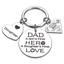 Load image into Gallery viewer, Fathers Day Gifts from Daughter Wife Son, Dad Gifts, Daddy Keychain Gifts, Dad Birthday Gifts From Daughter Son, Gifts for New Dads Stepdad from Kids, Christmas Gift for Dad to Be Husband