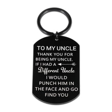Load image into Gallery viewer, Gifts for Uncles from Niece Nephew Kids, Gag Funny Uncle Gifts Keychain, Thank You for Being My Uncle Gifts for Christmas Uncle's Day Birthday Thanksgiving Fathers Day