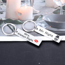 Load image into Gallery viewer, Couples Gifts for Him Her Couples Keychains Valentines Day Gifts for Boyfriend Gifts from Girlfriend Funny Birthday Anniversary for Men Women Husband Wife Fiance Fiancee Christmas Presents