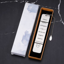 Load image into Gallery viewer, Co worker Leaving Going Away Goodbye Farewell Gifts Bookmark for Coworkers Boss Women Retirement Gifts for Women 2022 Thank You Friendship Gifts for Friends Colleague Boss Day Birthday Christmas Gifts