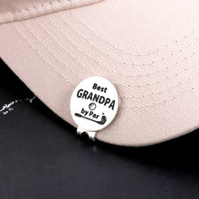 Load image into Gallery viewer, Best Grandpa by Par Golf Gifts for Men, Stocking Stuffers for Men, Christmas Gifts for Grandpa Gifts from Grandchildren Valentines Day Gifts for Grandpa Fathers Day from Wife, Hat Clip