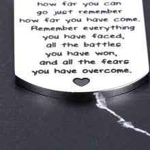 Load image into Gallery viewer, Recovery Gifts for Women Men Motivational Keychain from Depression Surgery Suicide Addiction Alcoholics Sobriety Presents for Cancer Survivor Warrior Fighter Graduation Birthday Competition Jewelry