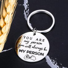 Load image into Gallery viewer, Greys Anatomy Merchandise You’re My Person Gift Keychain for Wife Husband Christmas Gift for Boyfriend Girlfriend Best Friend Gifts for BFF Birthday Valentines Present Anniversary Wedding Jewelry