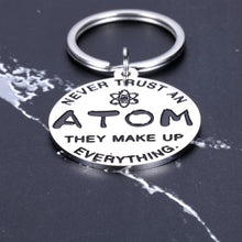 Load image into Gallery viewer, Christmas Presents Funny Science Keychain for Son Daughter Grandson Granddaughter from Mom Dad Intelligent Best Friend Teacher Nerd Gifts Birthday Back to School Graduation Valentine's Day Jewelry