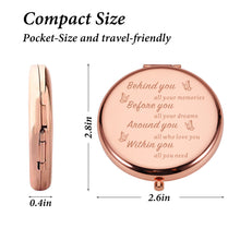 Load image into Gallery viewer, Graduation Gifts for Her Daughter Gifts from Mom Sweet 16 Gifts for Girls Teens Compact Makeup Mirror Birthday Gifts for Women Female Friend Leaving Christmas Valentines Day Gifts for Daughter Girls