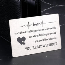 Load image into Gallery viewer, Valentines Day Gifts for Boyfriend Him Wallet Card I Love You Gifts for Him Her Girlfriend Husband Anniversary Valentines Gifts from Wife Fiance Groom Engagement Wedding Birthday Gifts for Men Women