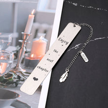 Load image into Gallery viewer, 2022 Inspirational Bookmark with Chain Christmas Graduation Gifts for Him Her Promotion Retirement Birthday Gifts for Women Men Teens Boy Girl Book Lovers Boss Coworker Leaving Gifts New Dad Mom Gifts