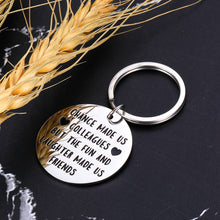 Load image into Gallery viewer, Coworker Leaving Gifts Colleague to Friend Keychain Going Away Appreciation Goodbye Farewell Keyring for Boss Lady Women Men Him Her Resignation Retirement Birthday Christmas Friendship Presents