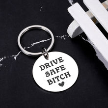 Load image into Gallery viewer, Valentines Day Gifts for Her Friend Gifts for Women Galentines Day Gifts for Friends Valentines Day Gifts for Wife Girlfriend Birthday Gifts for Women New Driver Gifts for Friends Drive Safe Keychain
