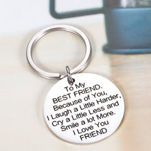 Load image into Gallery viewer, Best Friends Gifts for Women Sentimental Keychain for Her Girl Bestie Sister Close Friend Birthday Gift for BFF Friendship Present for Graduation Christmas Valentine's day Anniversary