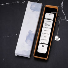 Load image into Gallery viewer, Boss Day Gifts, Boss Lady Gifts for Women, Boss Gifts for Women Men, Thank You Gifts Bookmark for Boss Leader Mentor Supervisor Retirement Goodbye Leaving Going Away Gifts for Boss Christmas Birthday