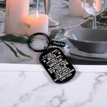 Load image into Gallery viewer, Boss Day Gifts for Women Men, Key Chain, Thank You Gifts for Boss Male Female, Retirement Gifts for Men, Boss Appreciation Gifts, Farewell Gifts, Christmas Gifts for Boss