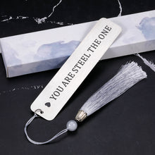 Load image into Gallery viewer, 11 Year Anniversary Bookmark Gifts for Him Her Steel Anniversary Gif for Husband Wife Couple Funny 11th Anniversary Gif from Wife Hubby Birthday Christmas I Love You Valentines Day Gifts for Men Women
