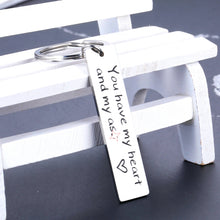 Load image into Gallery viewer, Christmas Gifts for Boyfriend Funny Keychain for Husband Anniversary for Him Couple Birthday Gifts for Men Key Chains from Women Girlfriend Wife Valentine’s Day Wedding Key Ring Tag Present